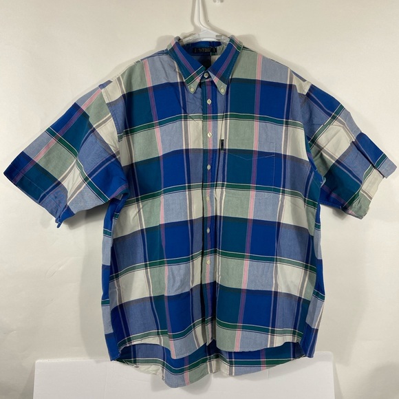 Colours Plaid Button Up Short Sleeve Shirt - Picture 2 of 5